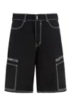 Givenchy Contrast-stitching Shorts In Black