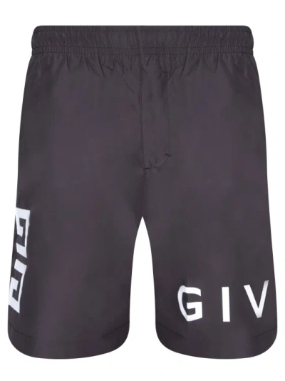Givenchy Cotton Bermuda Shorts In Grey