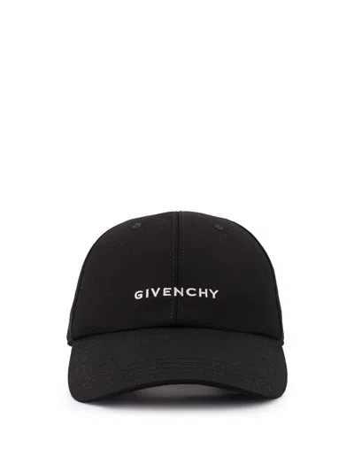 Givenchy Cotton Blend Baseball Hat In Black