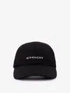 Givenchy Round Visor Cap With Embroidered Logo In Black