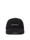 Givenchy Round Visor Cap With Embroidered Logo In Black