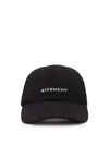 Givenchy Round Visor Cap With Embroidered Logo In Black