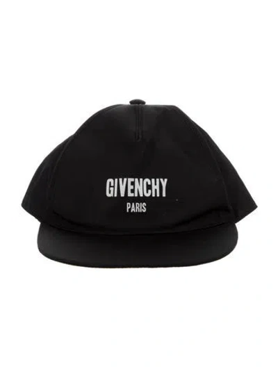 Pre-owned Givenchy Cotton Blend Baseball Hat In Black