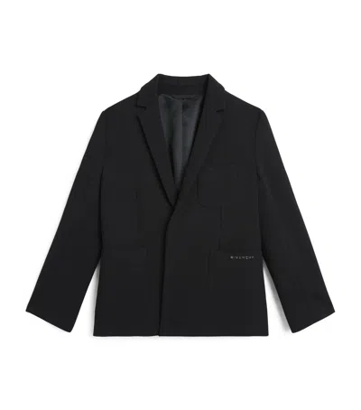 Givenchy Kids' Cotton-blend Blazer In Black