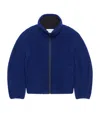 Givenchy Blouson Jacket In Fleece With Couture Stitching In Blue