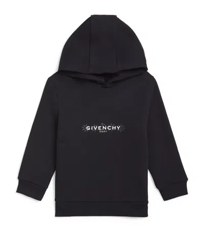 Givenchy Kids' Cotton-blend Logo Hoodie In Black