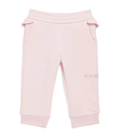 Givenchy Kids' Cotton-blend Logo Sweatpants In Pink