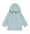 Givenchy Cotton-blend Multi-tone Logo Hoodie In Blue
