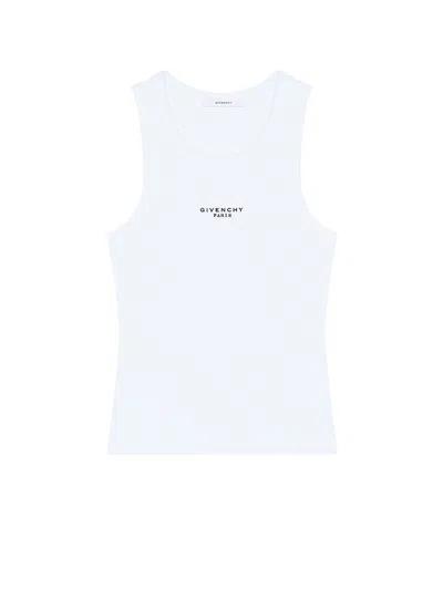 Givenchy Cotton Blend Tank Top In White