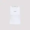 Givenchy White Stretch Cotton Tank Top In White