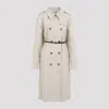 Givenchy Double-breasted Trench Coat In Eggshell
