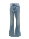 GIVENCHY COTTON BOOT CUT JEANS WITH 4G CHAIN