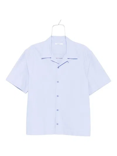 Givenchy Cotton Bowling Shirt In Blue