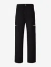 Givenchy Loose Fit Cargo Pants In Denim In Black