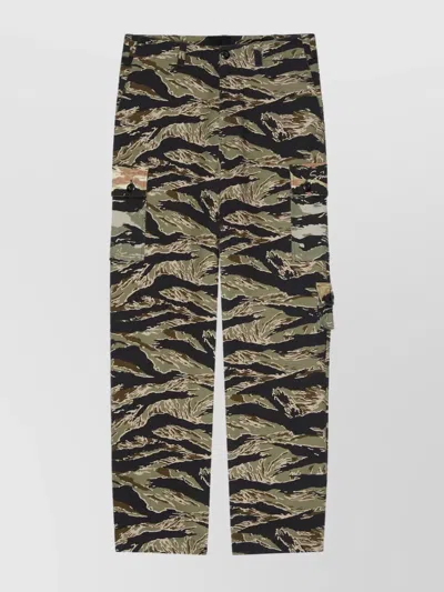 GIVENCHY COTTON CARGO PANTS CAMO PRINT