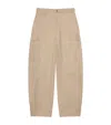 Givenchy Wide-leg Cotton-canvas Cargo Trousers In Neutral