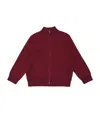 Givenchy Cotton-cashmere 4g Zip-up Cardigan In Burgundy