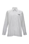 Givenchy Classic Fit Shirt With Logo Print Clothing In White