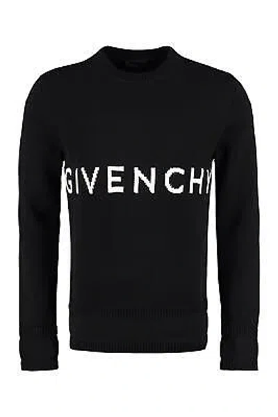 Pre-owned Givenchy Cotton Crew-neck Sweater In Black