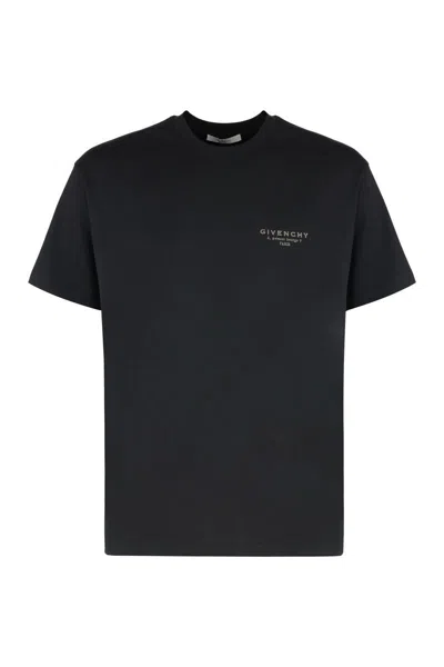 Givenchy Cotton Crew-neck T-shirt In Black