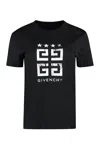 Givenchy Cotton Crew-neck T-shirt With Graphic Print In Black