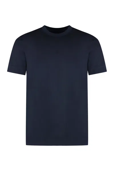 Givenchy Cotton Crew-neck T-shirt In Blue