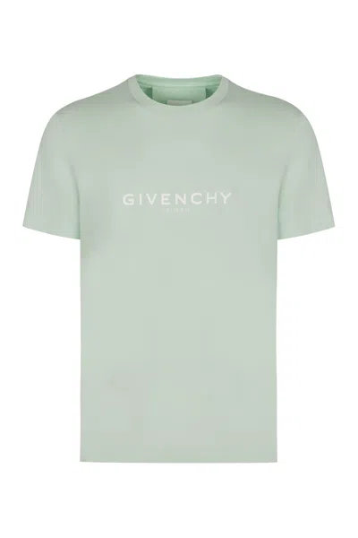 Givenchy Cotton Crew-neck T-shirt In Green