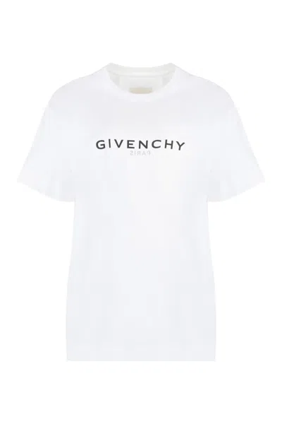 Givenchy Cotton Crew-neck T-shirt In White