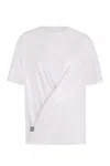 Givenchy Cross-over Cotton T-shirt In White