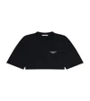 Givenchy Cotton Cropped Cocoon T-shirt In Black