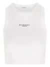 Givenchy ' Paris' Print Top In White