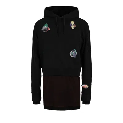 Pre-owned Givenchy Cotton Decal Overlapped Hoodie 'multicolor' | Multi-color | Men's Size S