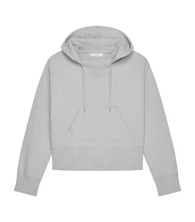 Givenchy Cotton Double-collar Hoodie In Gray