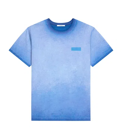 Givenchy Cotton Dyed T-shirt In Blue
