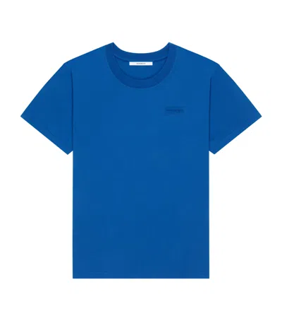 Givenchy Cotton Embroidered T-shirt In Blue