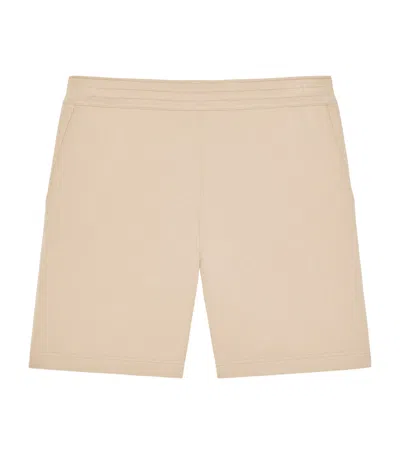 Givenchy Cotton Fleece Bermuda Shorts In Neutral