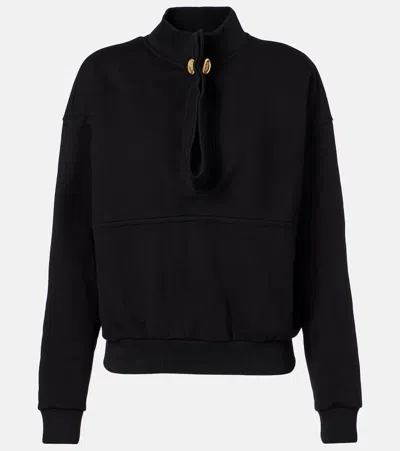 Givenchy Cotton Fleece Sweatshirt In Black
