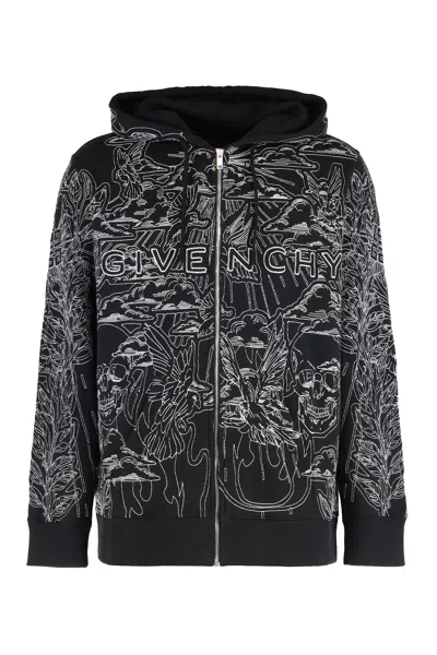 GIVENCHY COTTON FULL ZIP HOODIE