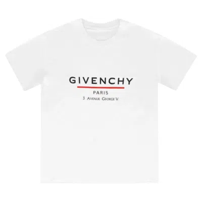 Pre-owned Givenchy Cotton ' Paris 3 Avenue George V' T-shirt In Gray