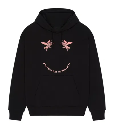 Givenchy Cotton Sweatshirt With Front Pocket And Hood In Black