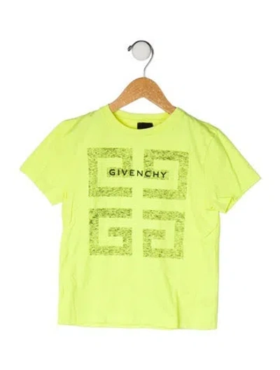 Pre-owned Givenchy Kids' Cotton Graphic Print T Shirt In Green
