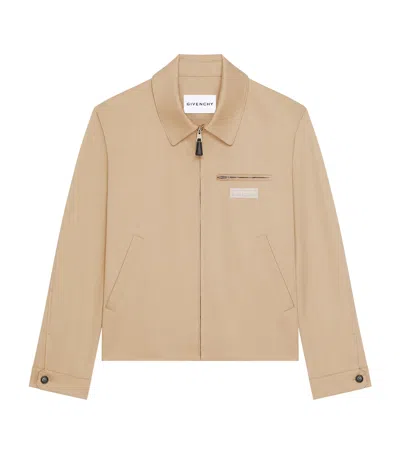 Givenchy Cotton Harrington Jacket In Nude