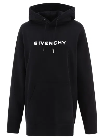 Givenchy Cotton Hoodie In Black