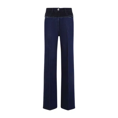 Givenchy High Waist Loose Fit Denim Trousers In Blue