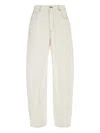 Givenchy White Denim Wide-leg Jeans In White