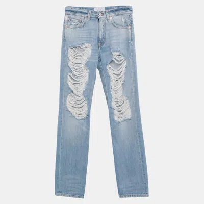 Pre-owned Givenchy Cotton Jeans 27 In Blue