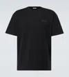 Givenchy Black Crewneck T-shirt With Logo Patch On The Front In Cotton Man