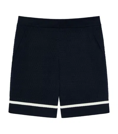 Givenchy Cotton Knitted Bermuda Shorts In Black