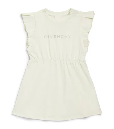 Givenchy Kids' Cotton Logo Dress In Green