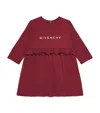 Givenchy Cotton Logo Dress In Red